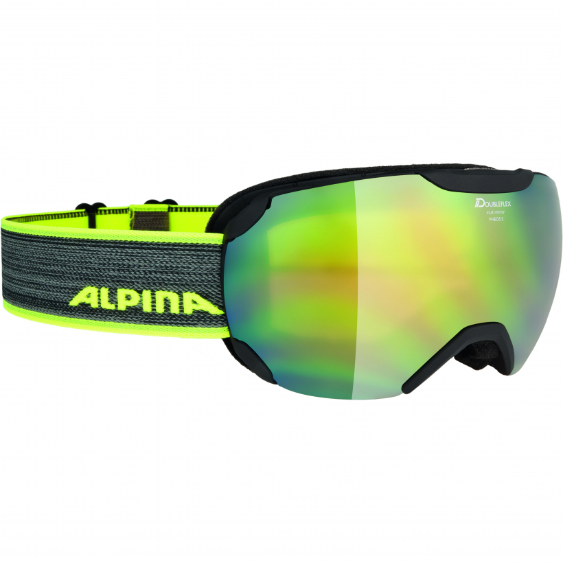 Очки горнолыжные Alpina 2018-19 Pheos S Mm Black Matt Mm Gold Sph. S3 (арт. A7214837) - 
